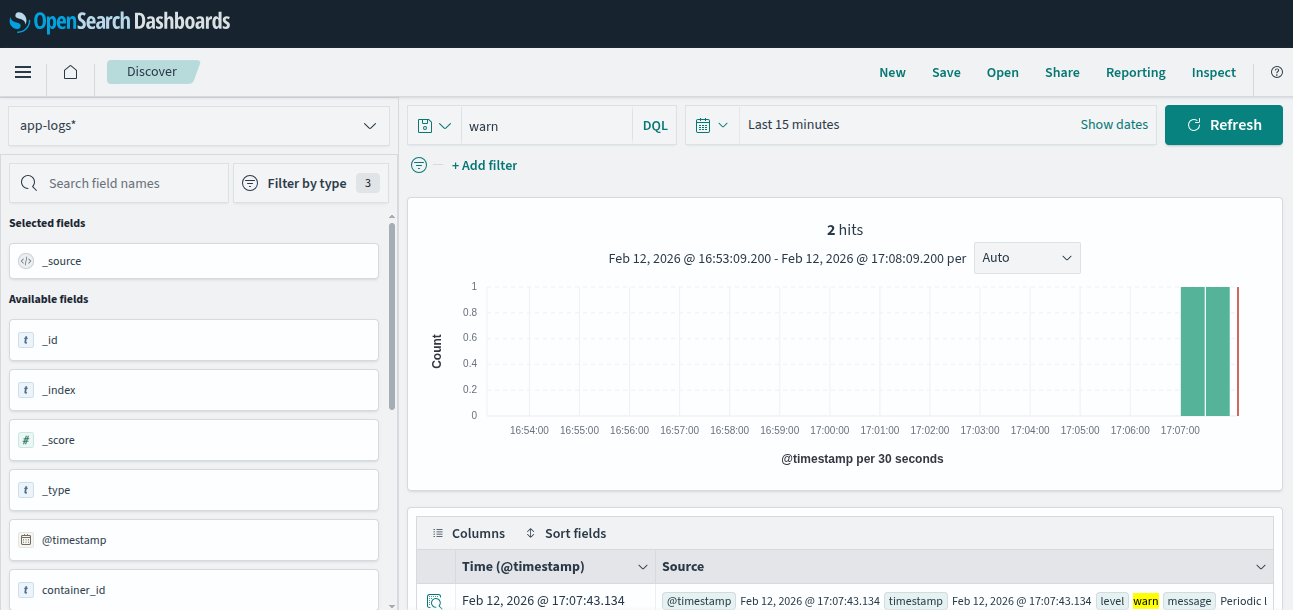 Quick Start Guide to OpenSearch Log Ingestion